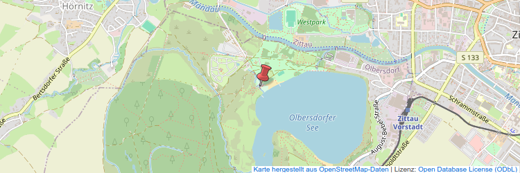 Kartenausschnitt Olbersdorfer See